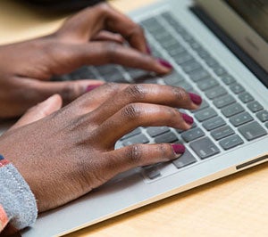 Woman on laptop